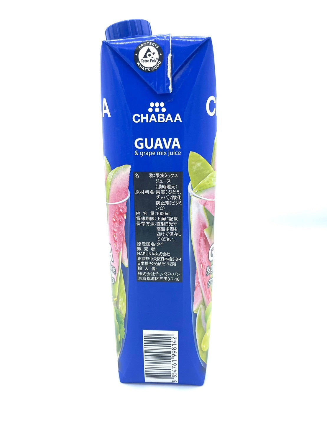 1L CHABAA100%ミックスジュース グァバ